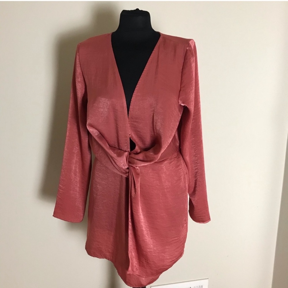 Rust Satin Tunic NWT
